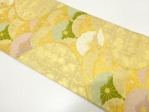 アンティーク　流水に菊模様織り出し袋帯（着用可）